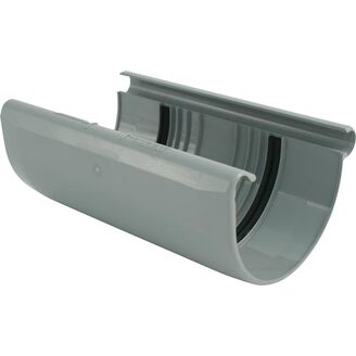 Spojka žlabu okapu RG 150 mm, šedá, plast, Marley 070667