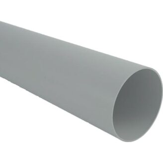 Svod okapu DN 105 mm, délka 1 m, šedá, bez hrdla, plast, Marley 072555