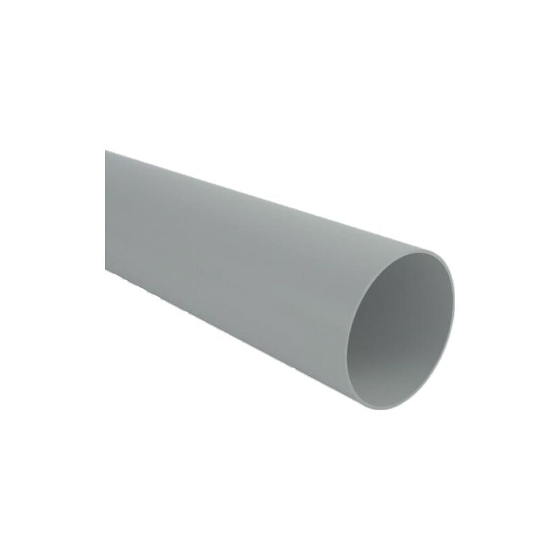 Svod okapu DN 105 mm, délka 3 m, šedá, bez hrdla, plast, Marley 072166