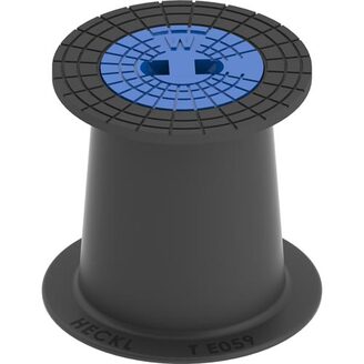 Poklop šoupátkový KOMPAKTUS, W, víko modré, můstek, HECKL