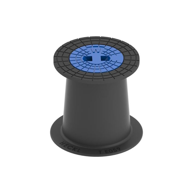 Poklop šoupátkový KOMPAKTUS, W, víko modré, můstek, HECKL