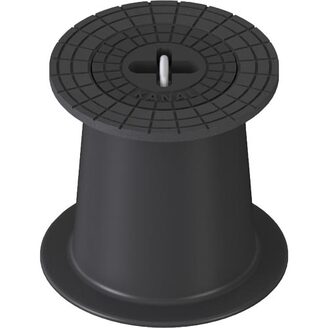 Poklop šoupátkový KOMPAKTUS, KANAL, víko černé, třmen, HECKL