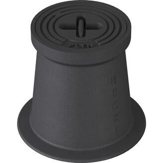 Poklop šoupátkový RENKO, PLYN, víko černé, třmen, HECKL