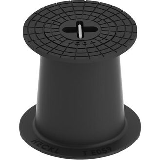 Poklop šoupátkový KOMPAKTUS, VODA, víko černé, třmen, HECKL