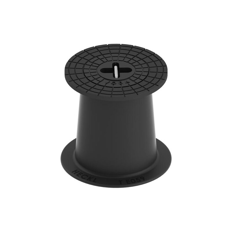 Poklop šoupátkový KOMPAKTUS, VODA, víko černé, třmen, HECKL