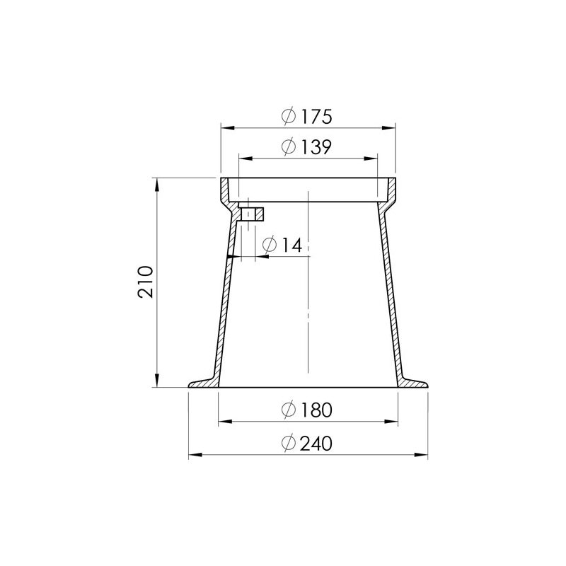 Poklop šoupátkový RENKO, VODA, víko černé, třmen, HECKL