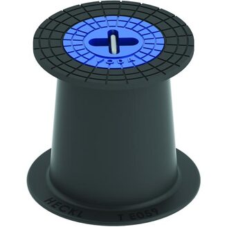 Poklop šoupátkový KOMPAKTUS, VODA, víko modré, třmen, HECKL