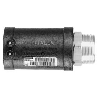 Elektro přechodka d 32 x 1 vnější závit, Frialen MUN, PE/mosaz, Aliaxis 612712