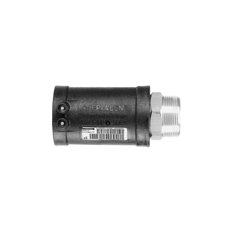 Elektro přechodka d 32 x 1 vnější závit, Frialen MUN, PE/mosaz, Aliaxis 612712