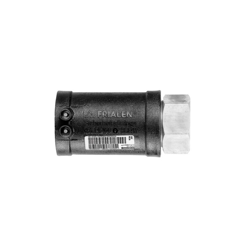 Elektro přechodka d 63 x 2 vnitřní závit, Frialen MUM, PE/bronz, Aliaxis 612693