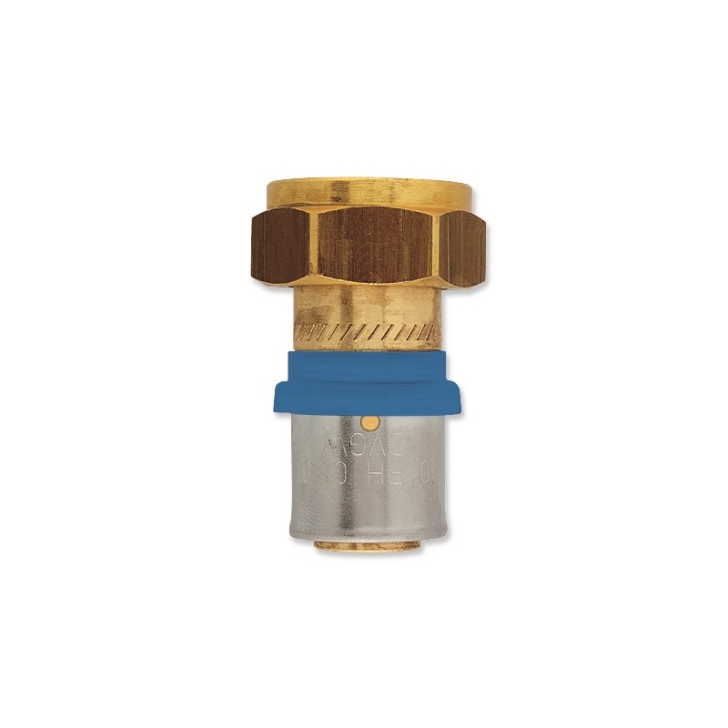 Lisovací přechodka Radopress d 16 × 3/4, převlečná matka, Pipelife 1533000149