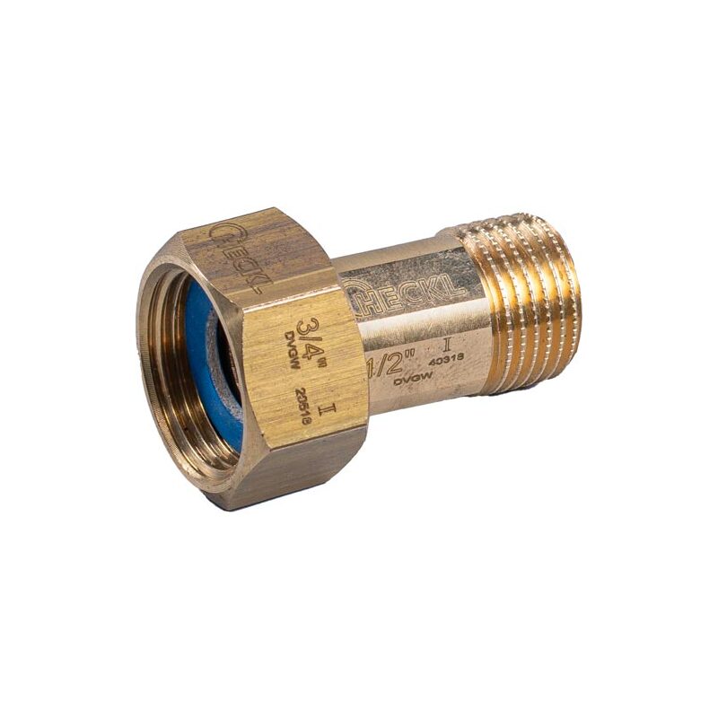 Mosazné vodoměrné šroubení R 5/4 x 6/4, dlouhé, HECKL