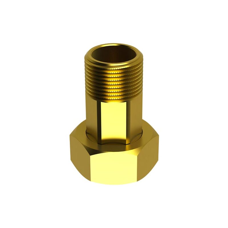 Mosazné vodoměrné šroubení R 5/4 x 6/4, dlouhé, HECKL