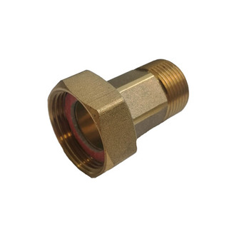 Mosazné vodoměrné šroubení G 1/2 x 3/4, dlouhé (1 ks)