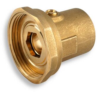 Šroubení k čerpadlu s uzávěrem FF 1x 6/4, mosazné