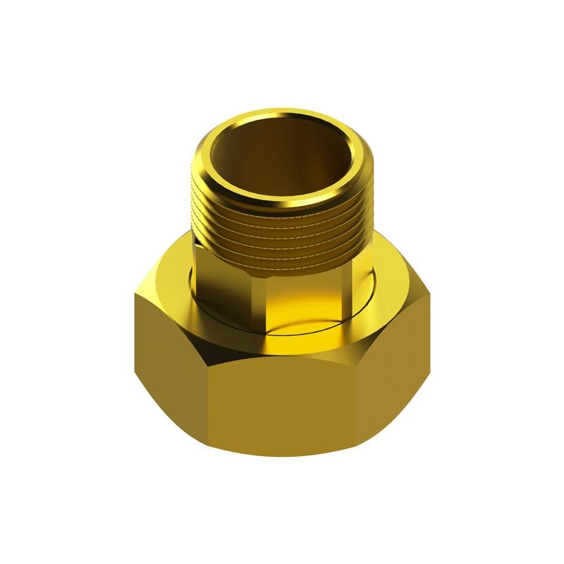 Mosazné vodoměrné šroubení R 1 x 5/4, HECKL