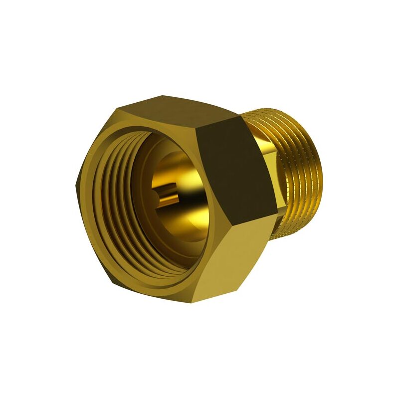 Mosazné vodoměrné šroubení R 1 x 5/4, HECKL