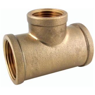 Mosazný T-kus redukovaný FFF G 1 x 1/2 x 1
