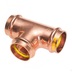Lisovací t-kus redukovaný CU 5130 d 22 x 15 x 22, pro plyn