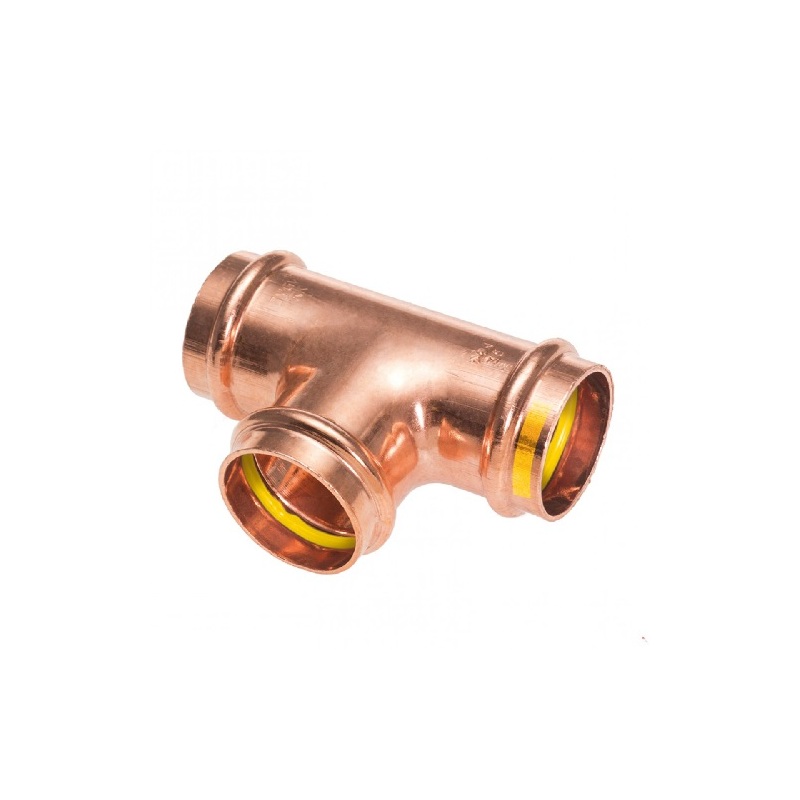 Lisovací t-kus redukovaný CU 5130 d 22 × 15 × 22, pro plyn