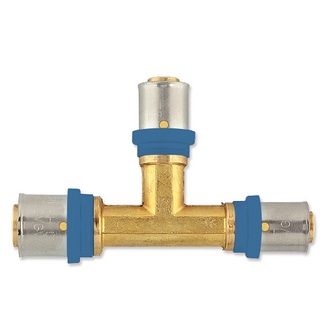 Lisovací T-kus redukovaný Radopress d 26 × 16 × 26, Pipelife 1533000070