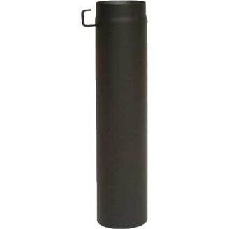 Ocelová trubka kouřovodu 130 x 250 mm, s klapkou, tloušťka 1,5 mm