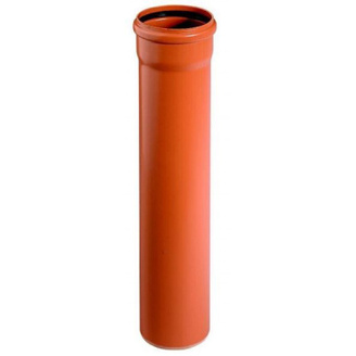Trubka hrdlová Quantum KGEM 400 mm, 1 m, SN 12, PVC, kanalizace, Pipelife 3296126006