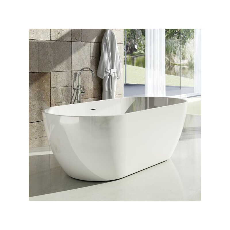 Volně Stojící vana FREEDOM O 169x80 cm, bílá, Ravak XC00100020