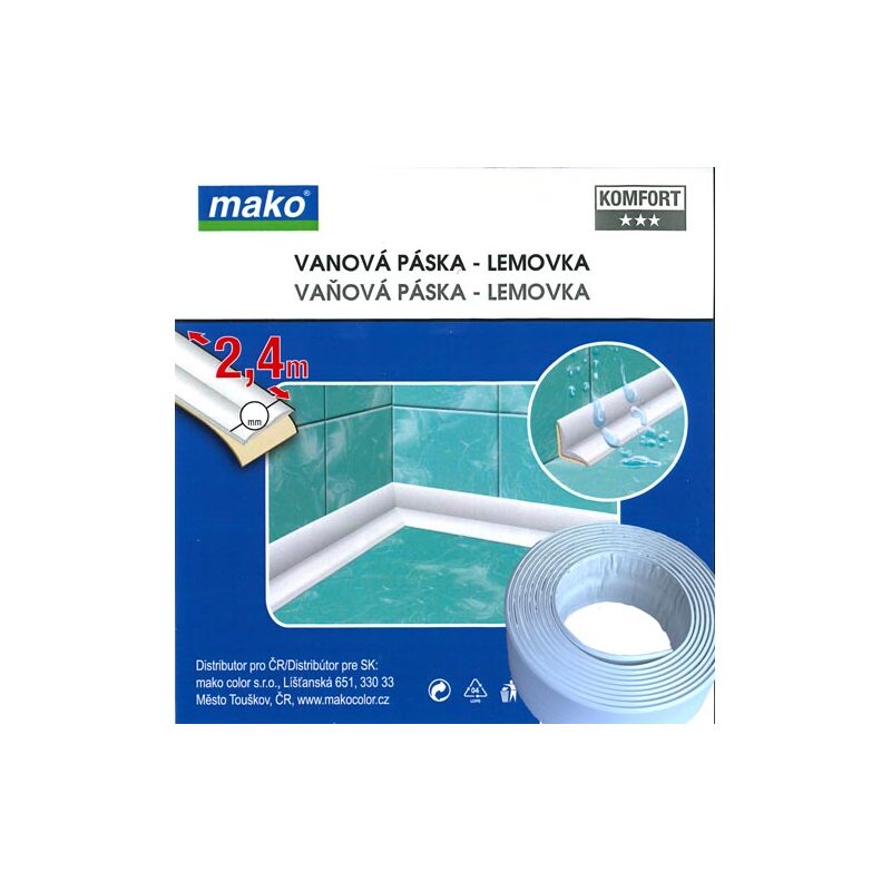 Vanová páska - lemovka 40 mm x  2,4 m, Mako 835004