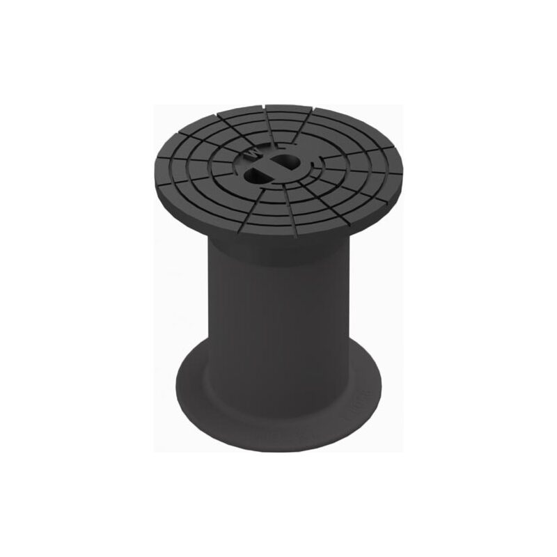 Poklop ventilový KOMPAKTUS, W, víko černé, můstek, HECKL