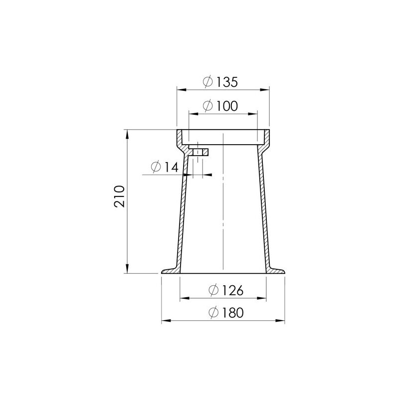 Poklop ventilový RENKO, KANAL, víko černé, třmen, HECKL