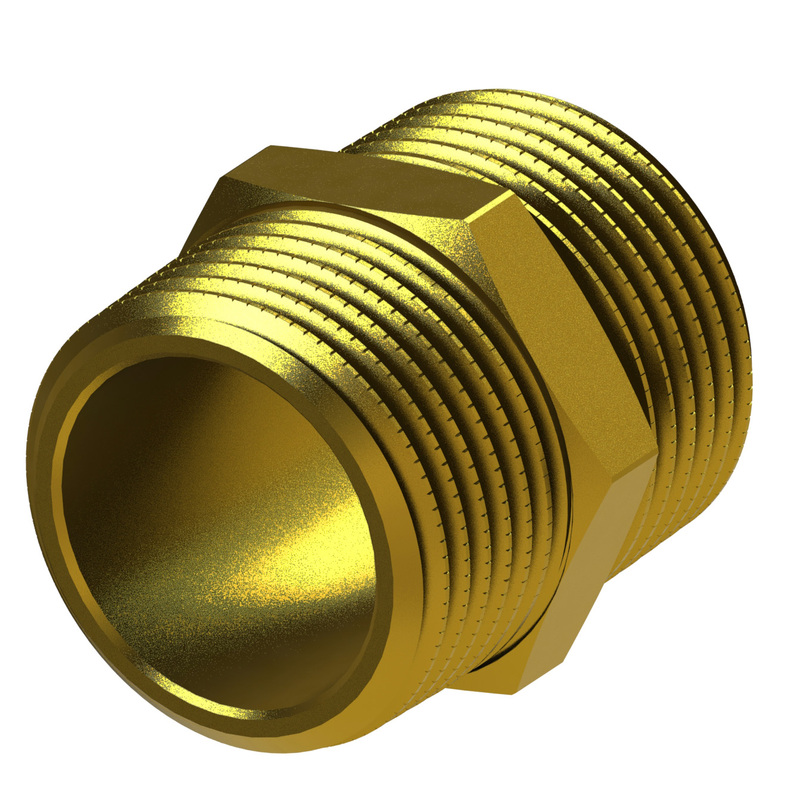 Mosazná vsuvka MM R 2, HECKL