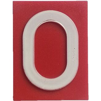 Znak 0 červený HECKL