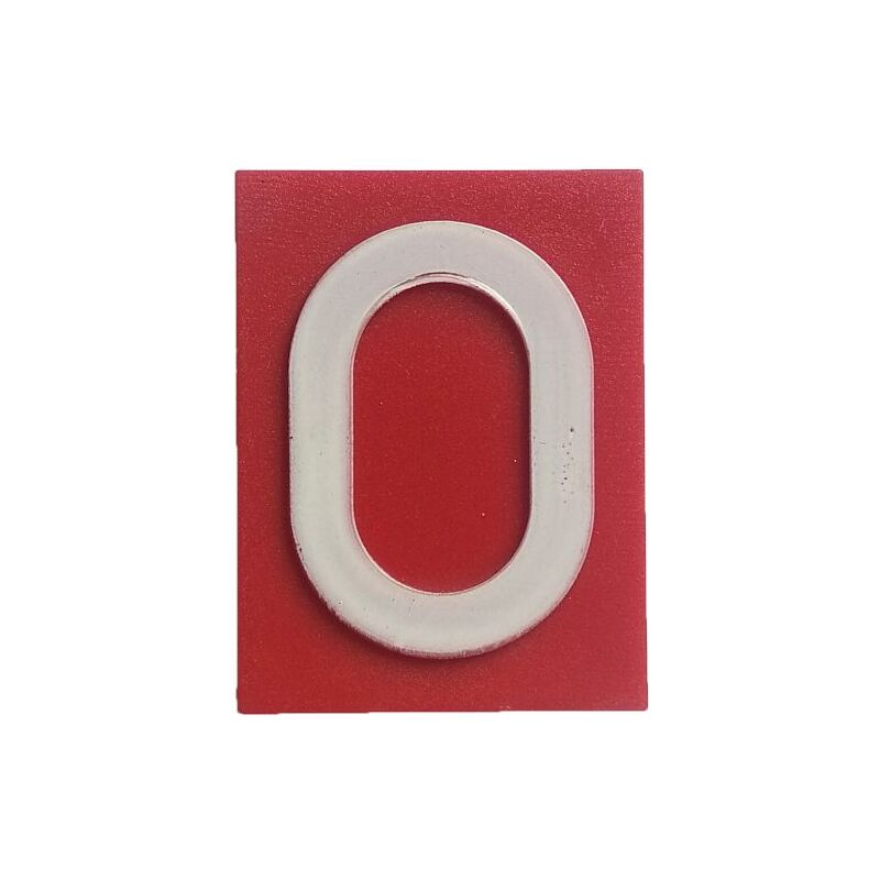 Znak 0 červený HECKL