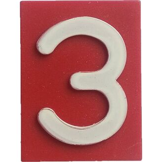 Znak 3 červený HECKL