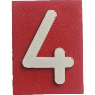Znak 4 červený HECKL
