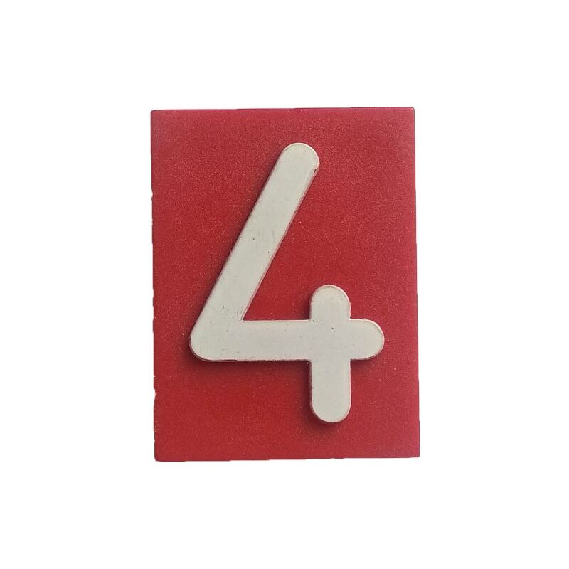 Znak 4 červený HECKL