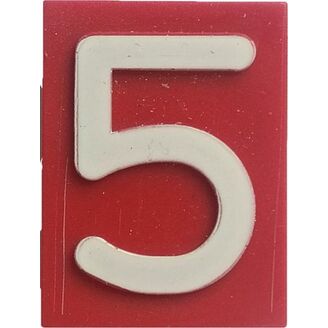 Znak 5 červený HECKL