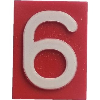 Znak 6 červený HECKL