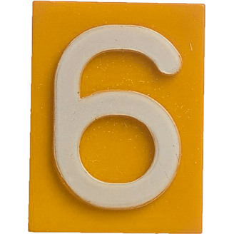 Znak 6 žlutý HECKL
