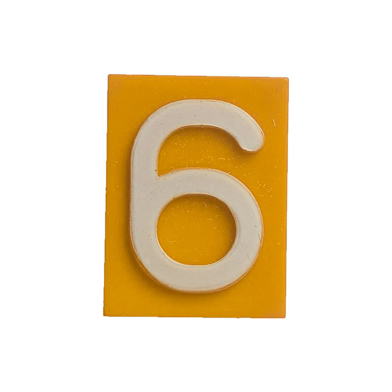 Znak 6 žlutý HECKL