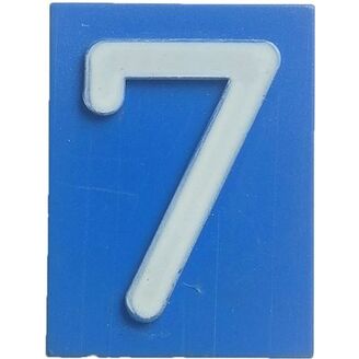 Znak 7 modrý HECKL
