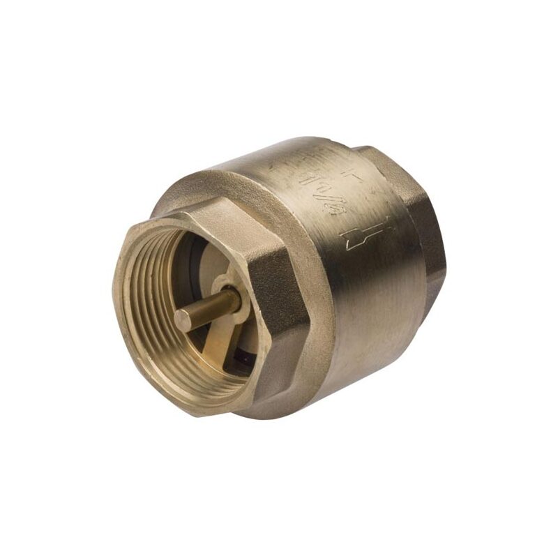 Zpětná mosazná klapka G 1/2 FF, mosazný disk