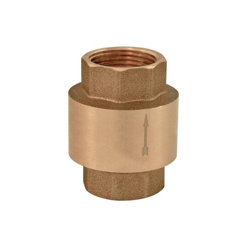 Zpětná mosazná klapka G 3/4 FF, plastový disk