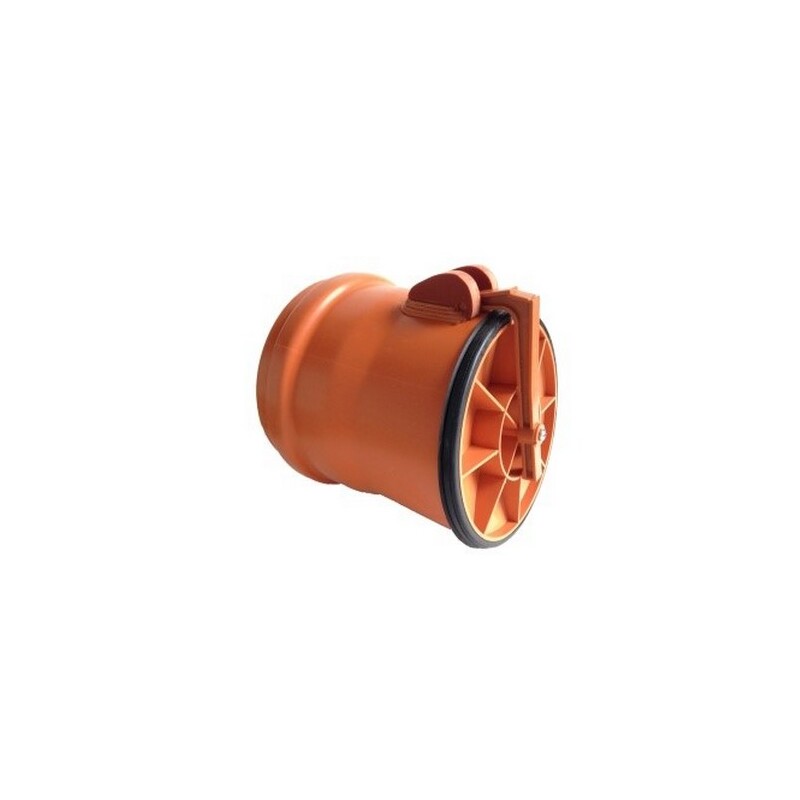 Klapka koncová KG 200 mm, celoplastová, PVC, kanalizace