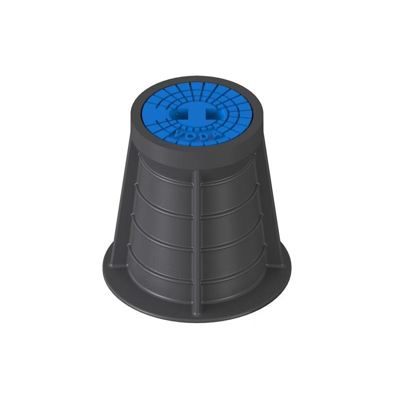 Poklop šoupátkový PLASTUS, VODA, víko modré, můstek, HECKL