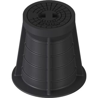 Poklop šoupátkový PLASTUS, VODA, víko černé, můstek, HECKL