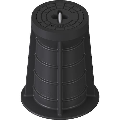 Poklop ventilový PLASTUS, KANAL, víko černé, bitumen, třmen, HECKL