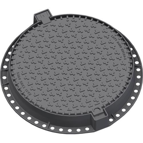 Šachtový poklop Kasi Europa 7 D400 bez odvětrání, litinový rám, DN 600, KDLL71