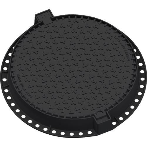 Šachtový poklop KASI Europa 7 D400 bez odvětrání, litinový rám, DN 600, KDLL71C